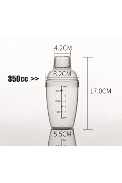 MIBRU Coffee transparent shaker 350ml