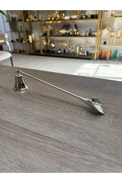 Mercan Tasarım Atölyesi GALA ÇİÇEĞİ MUM SÖNDÜRÜCÜ-GÜMÜŞ