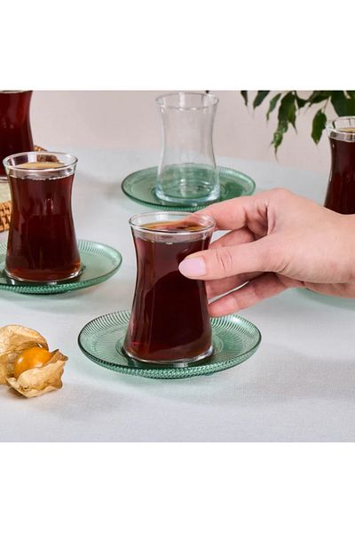 Karaca Juliet Grün 6-personen-teeset
