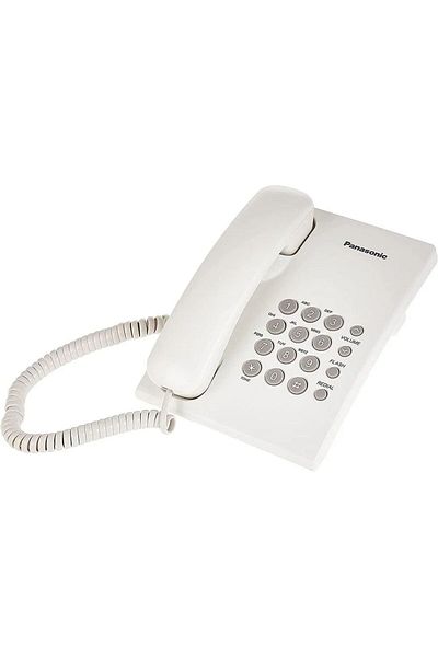 PANASONIC هاتف أرضي سلكي - أبيض (ماليزيا) - Kx-ts500