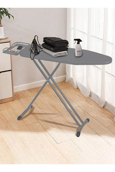 Cady One Ironing board with heat-resistant cover, grey, Fabric size 102 x 33 cm