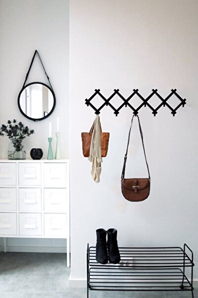 HouseART Dekoratif Demir Duvar Askısı - Metal Askılık - Elbise Askısı