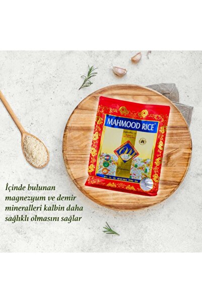 Mahmood Rıce Basmati 1121 Pirinç 900 gr X 2 Adet