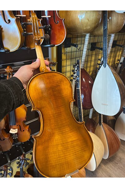 Swing Sv-444 Model 4/4 Boy Ful Abanoz Aksamlı Masif Keman Seti Sv-444