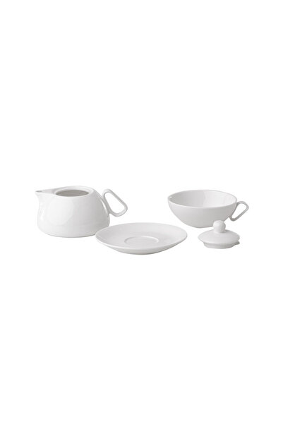 Ambition Teapot, cup and saucer set, 3 pieces, Salsa