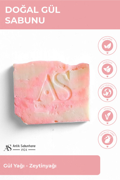 AS ANTİK SABUNHANE 1924 Doğal Gül Sabunu