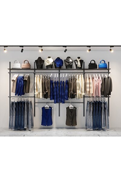 AFE DEKOR Mağaza Raf Sistemi, Askılık Sistemi, Butik Rafı, Mağaza Stand, Giyi...