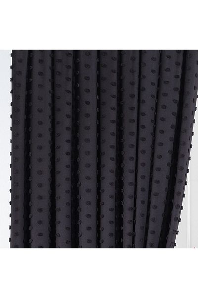 Solinas Collection Κουρτίνα φόντου Paris Black 1 X 3 με πτυχωτό πτυχώμα - Μονό φτερό