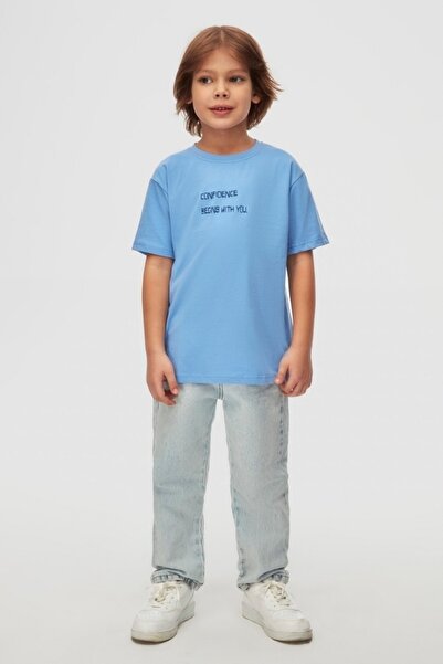 nk kids Back Text Printed T-Shirt
