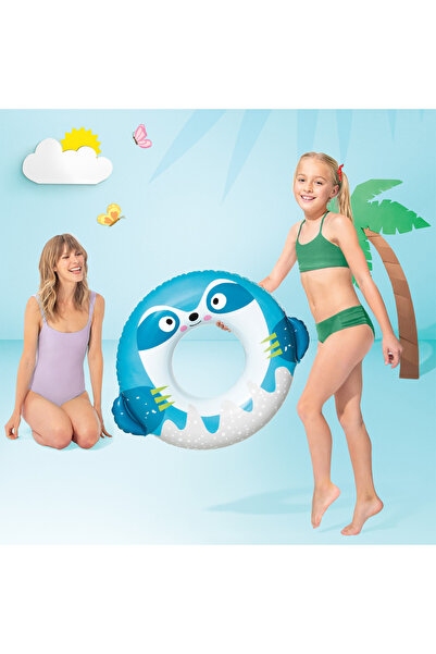 Intex çocuk Yüzme Simidi - - Sevimli Tembel Hayvan Figürlü - 76 سم (59266)