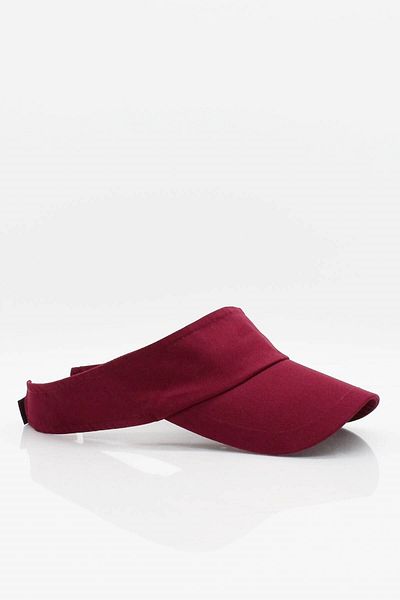 Külah Women's UV Protective Visor Cap Visor Hat - Claret Red