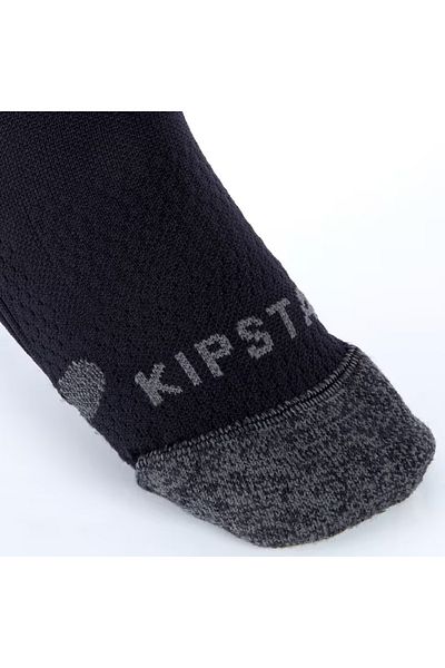 Decathlon Children's Football Socks - Long Top - Black/Orange - Clr