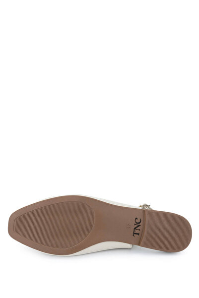 Tamer Tanca Women's Genuine Leather Beige Casual Shoes