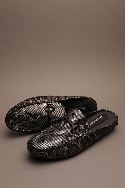 Gondol Papuci clasici pentru bărbați din piele naturală Grey Snake 42 ttx.306