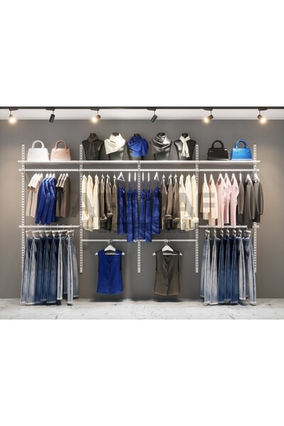 AFE DEKOR Mağaza Raf Sistemi, Askılık Sistemi, Butik Rafı, Mağaza Stand, Giyi...