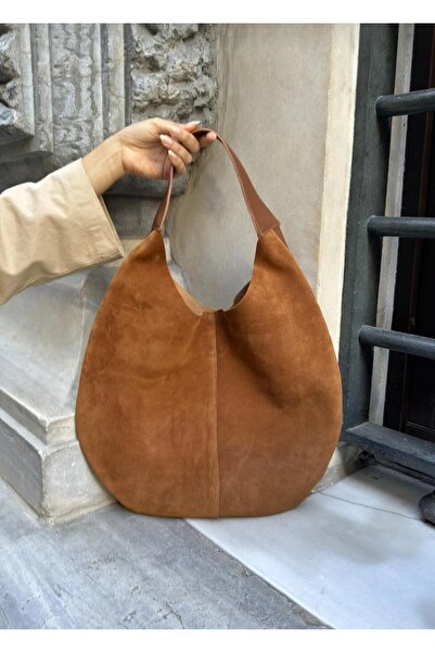 Afra Τσάντα ώμου από δέρμα σουέτ