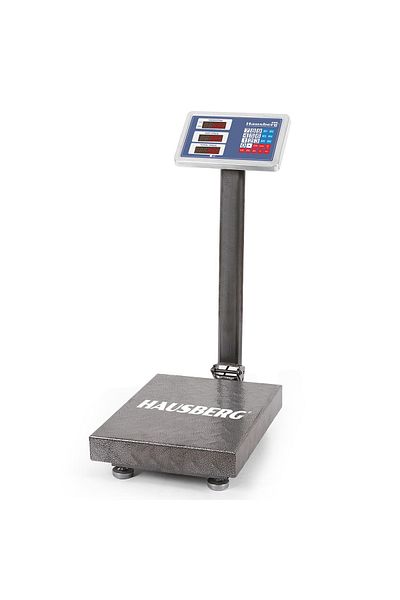 Hausberg Ηλεκτρονική ζυγαριά πλατφόρμας Hausberg HB6064, 150 kg, διπλή οθόνη, οθόνη LCD
