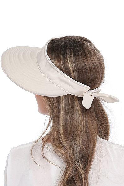 Külah Women's UV Protective Wide Brim Visor Hat - Beige