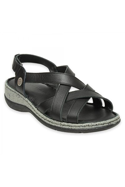 Mammamia D25Ys-2865Z Günlük Siyah Kadın Sandalet