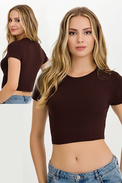 BEYAZTOPTAN ΠΟΙΟΤΙΚΟ Lycra ΜΙΣΟΜΑΝΙΚΙ CROP