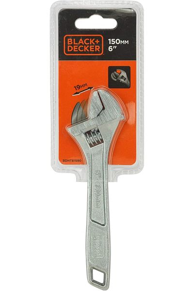 Black&Decker 150mm Adjustable Spanner - Durable and High-Precision Tool
