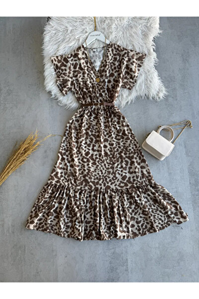 modabetce γυναικείο φόρεμα με διπλό γιακά