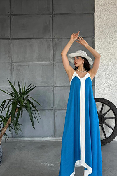 CİDDE Асиметричний крій, регульовані шнурки, тканина Ayrobin, максі-сукня