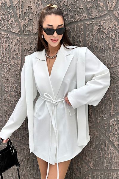 buqre's moda Γραβάτα Oversize Blazer Jacket
