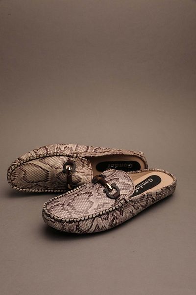 Gondol Men's Genuine Leather Classic Slippers Beige Snake 42 Ttx.305