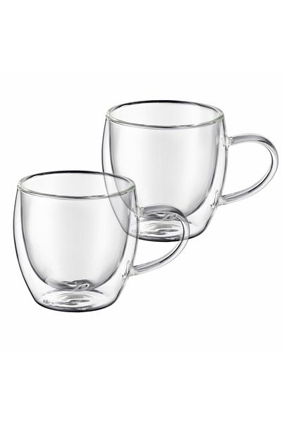 Ambition Set 2 cesti cafea espresso 100ml, termorezistente, Mia