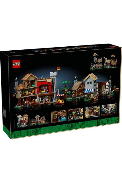 LEGO Square 10332 - Collectable Creative Model for Adults Icon s Medieval Town