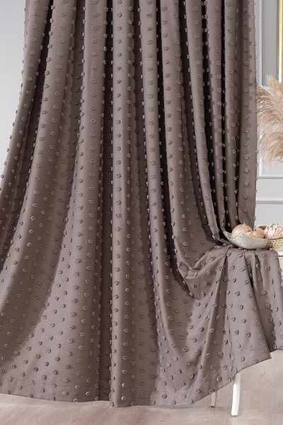 Solinas Collection Κουρτίνα φόντου Paris Brown 1 X 3 συμπίεσης - Μονόφυλλο