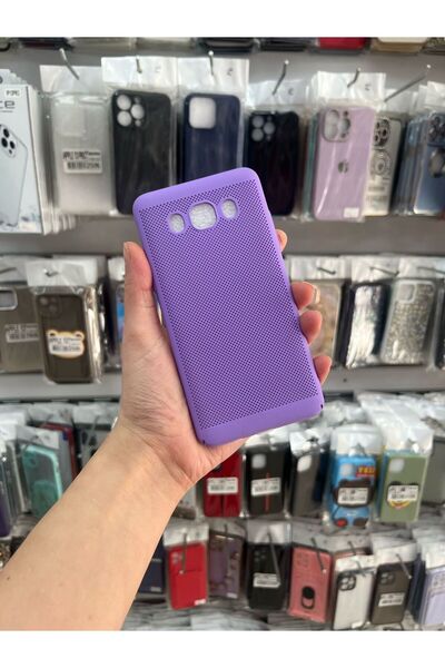 TECNOTREND Galaxy J5 2016 Uyumlu İnce Delikli Sert Sİlikon Kapak