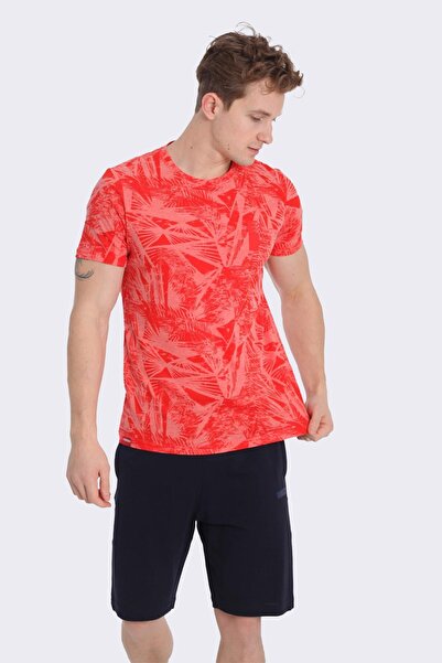 MARATON Regular Men's Crew Neck Red T-Shirt