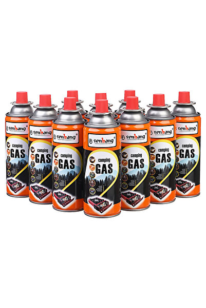 SENBANG Kamp Ocağı Gazı 227gr Valfli Kartuş – 10’lu Paket | Pürmüz & Kamp Oca...