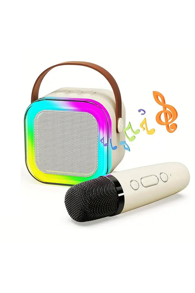 EXENAR Mini Kablosuz Bluetooth Karaoke Hoparlör Kareoke Makinesi Çocuklar İçi...