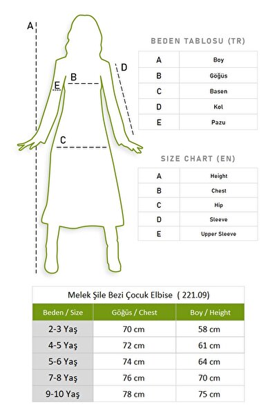 Eliş Şile Bezi Мелек Шіле Безі Дитяче літнє плаття нафта Ptrl