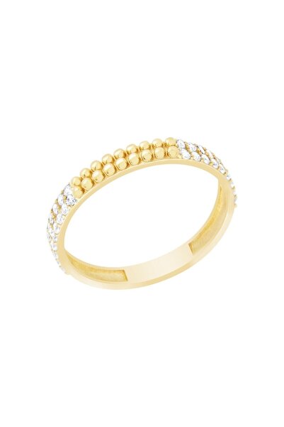 Diamond Line-Gülaylar Altın 14 Ayar Trend Yüzük