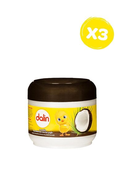 Dalin 3 Pieces Coconut Cotton and Shea Butter Vaseline 100 ml