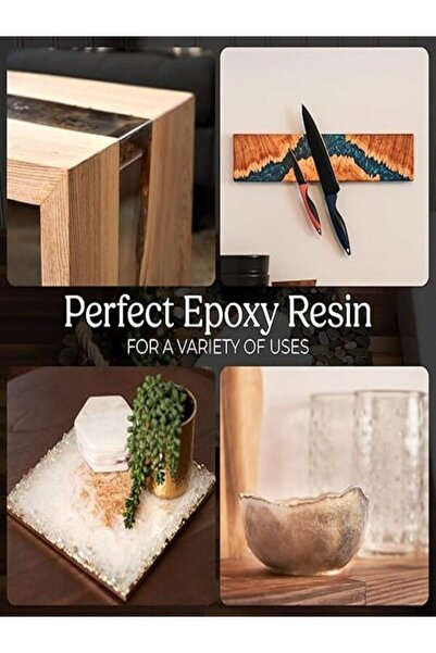 GLARESIN CLEAR EPOXY RESIN ULTRA ŞEFFAF Hızlı 3 kg Hobby Sanat Art Tepsi İnce Döküm Epoksi Reçine Kıt