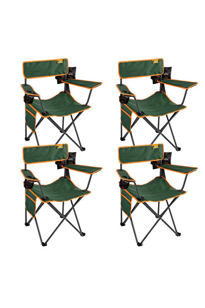Funky Chairs Camp 2.0 Katlanabilir Kamp Piknik Sandalyesi - Petrol Yeşili (4 ADET)