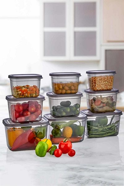 HOMENIVA Extra Storage Container Set of 9 - Breakfast Refrigerator Container Set