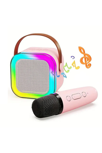 EXENAR Mini Kablosuz Bluetooth Karaoke Hoparlör Kareoke Makinesi Çocuklar İçi...