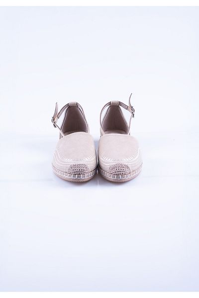 lovitto Hand Knitted Suede Ankle Strap Women's Espadrille