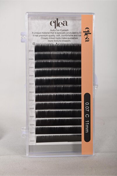 ellea ÇEK BIRAK İPEK KİRPİK 0.7 KALINLIK C KIVRIM 11 MM UZUNLUK