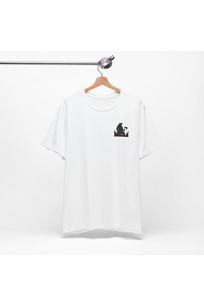 IVART Unisex Warrior Bear Tshirt- 100% μπλοκ μπλουζάκι με κοντό μανίκι κανονικό καθαρό βαμβάκι