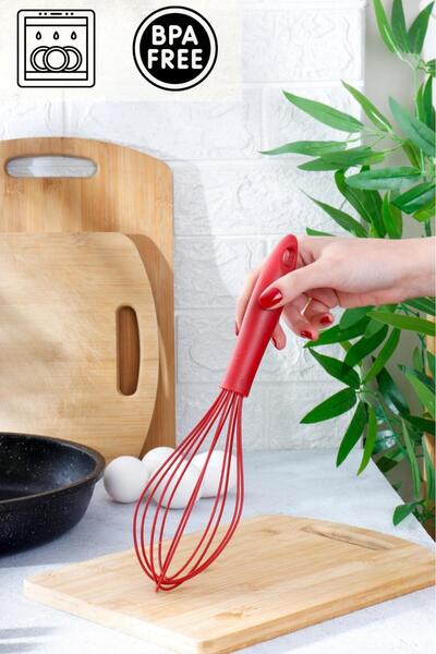 HOMENIVA مضرب سيليكون أحمر