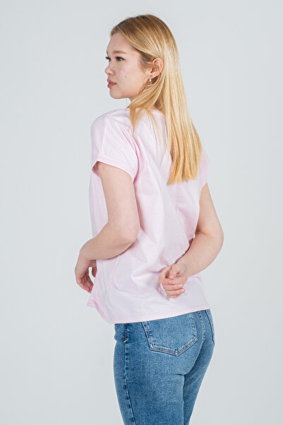 Kyron Γυναικείο μπλουζάκι από 100% βαμβακερό ριγέ χαμηλό μανίκι - με διαφορετικές επιλογές χρωμάτων