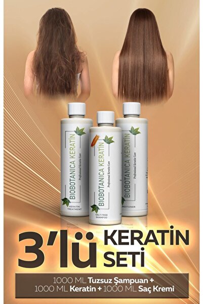 Biobotanica Brezilya Fönü Keratin Bakımı Saç Düzleştirme Seti