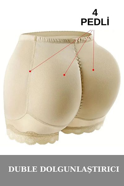 İNCEYAŞAM Basen and Butt Cases, Corset Boxers with Double Pop-Up and Removable Pad